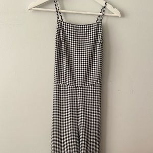 Checkered Jumpsuit with back details